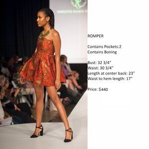 New Red and Gold Designer Romper